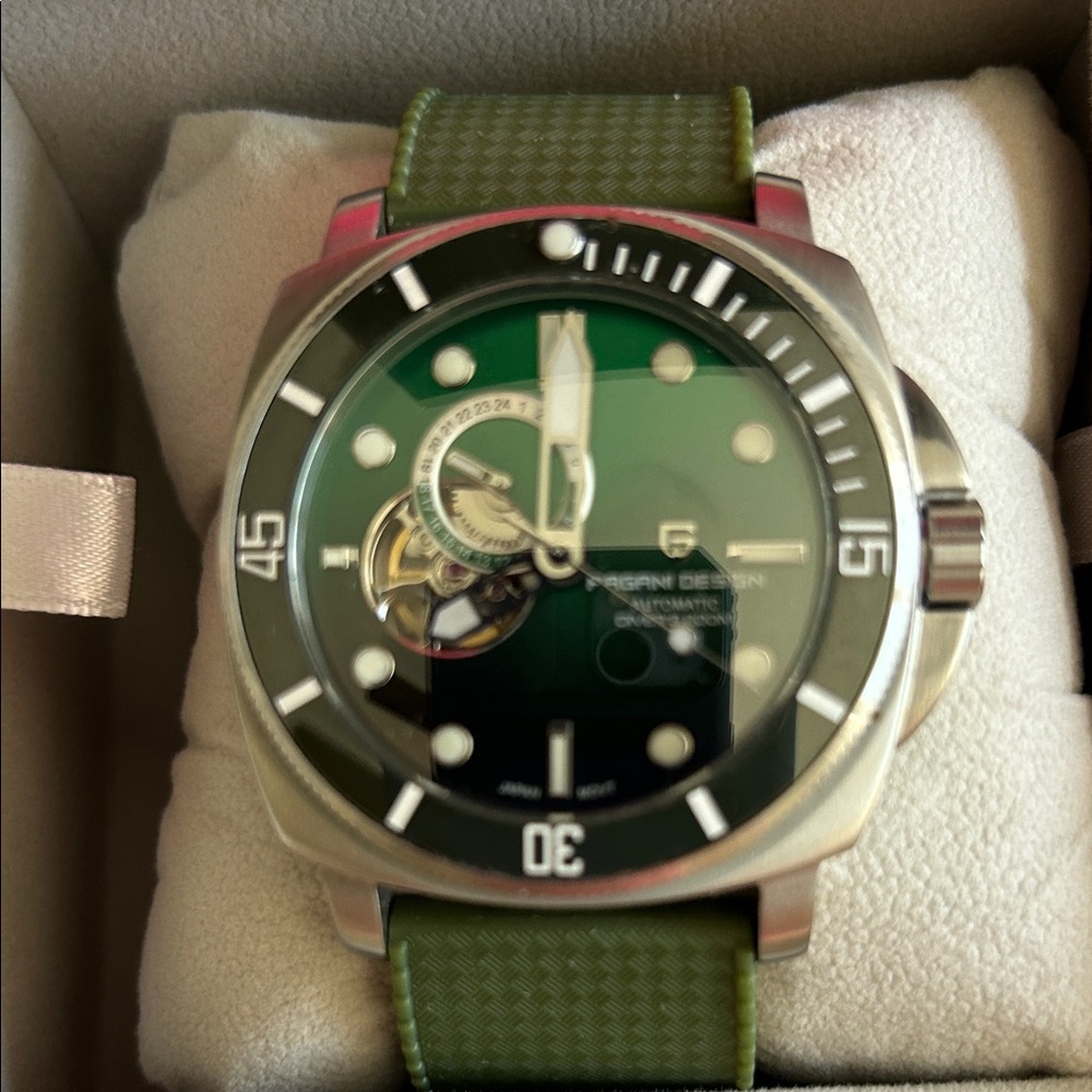 Green Automatic Men's Watch